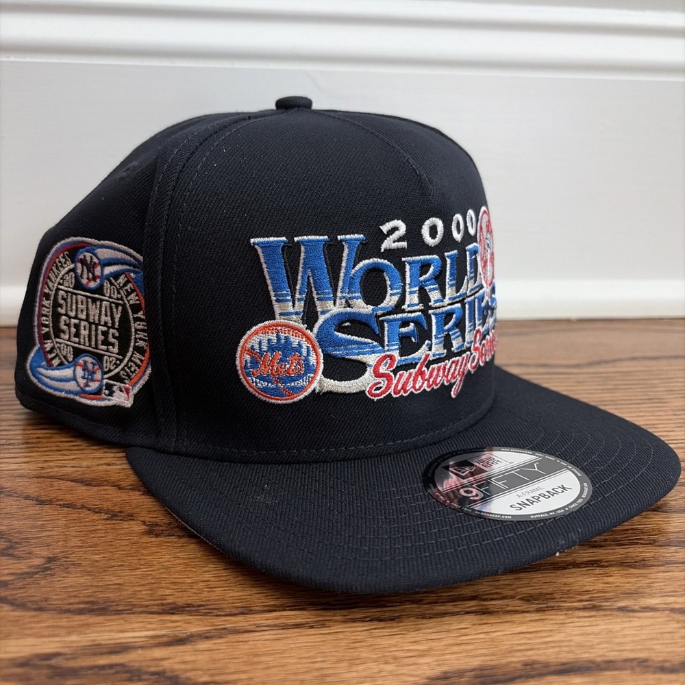 New Era A-Frame 9FIFTY 2000 Subway Series Navy Adjustable Snapback Cap OSFM